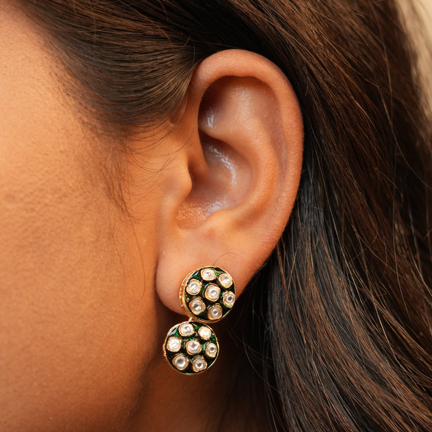 Meher Kundan Necklace (Green)