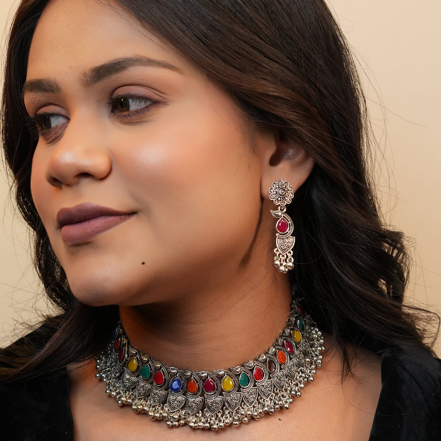 Raahi Oxidize Necklace
