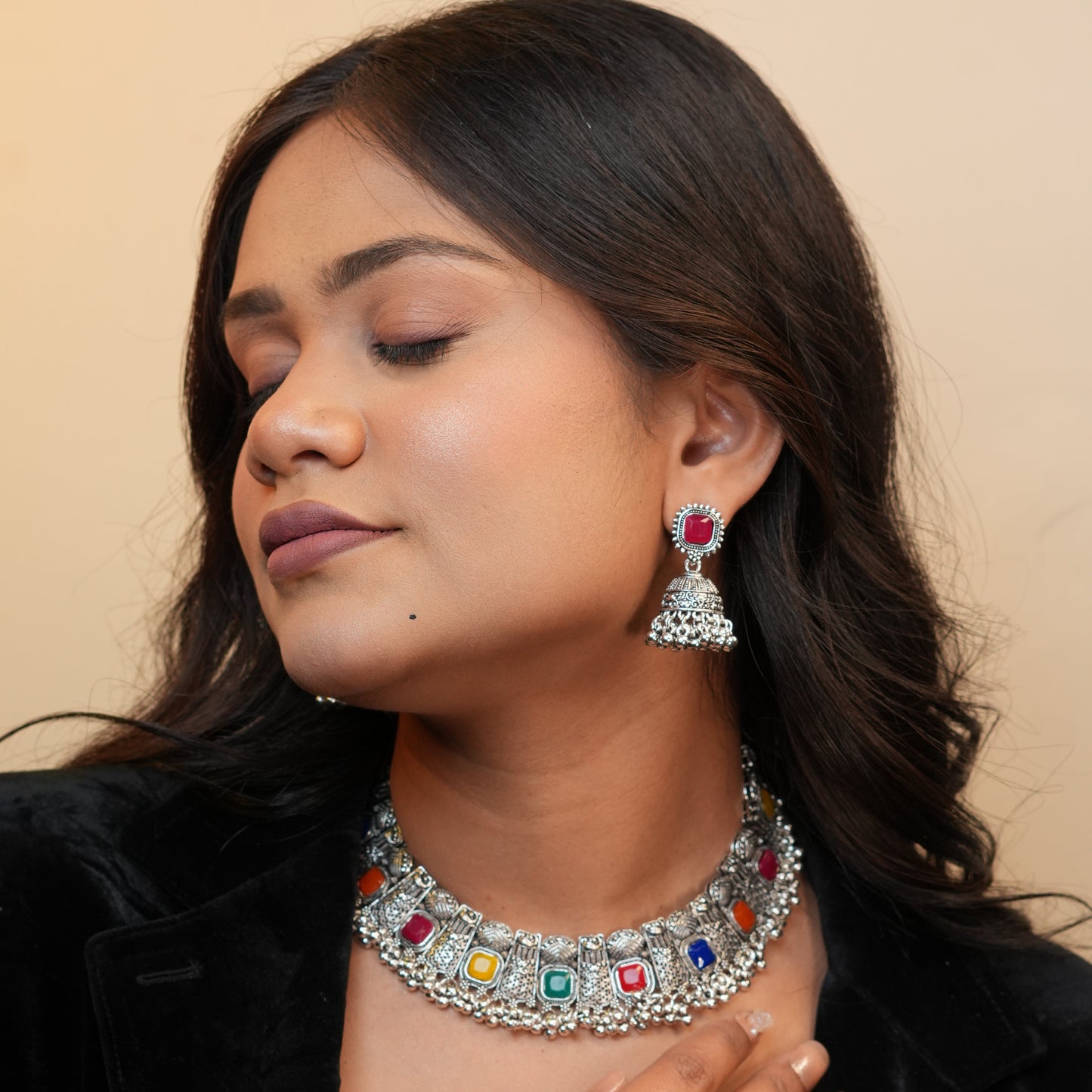 Virsa Oxidize Necklace
