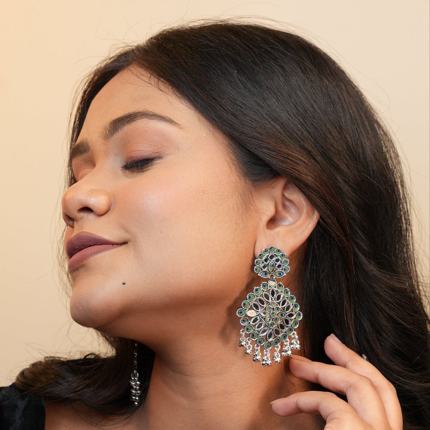 Mayuri Oxidize Earrings