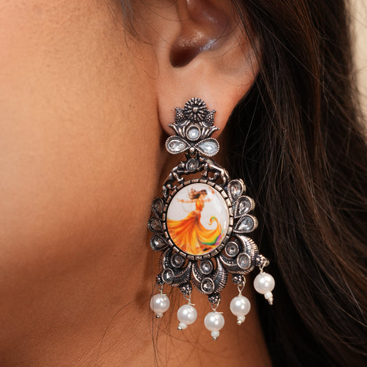 Morabha Oxidize Earrings