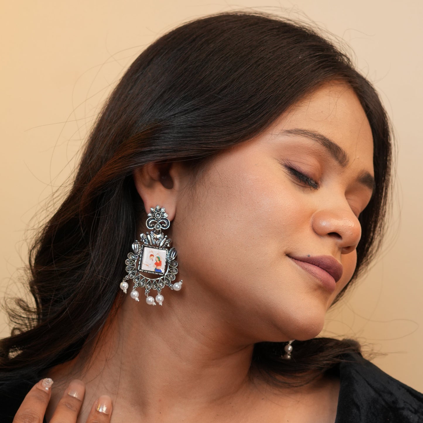 Garba Oxidize Earrings