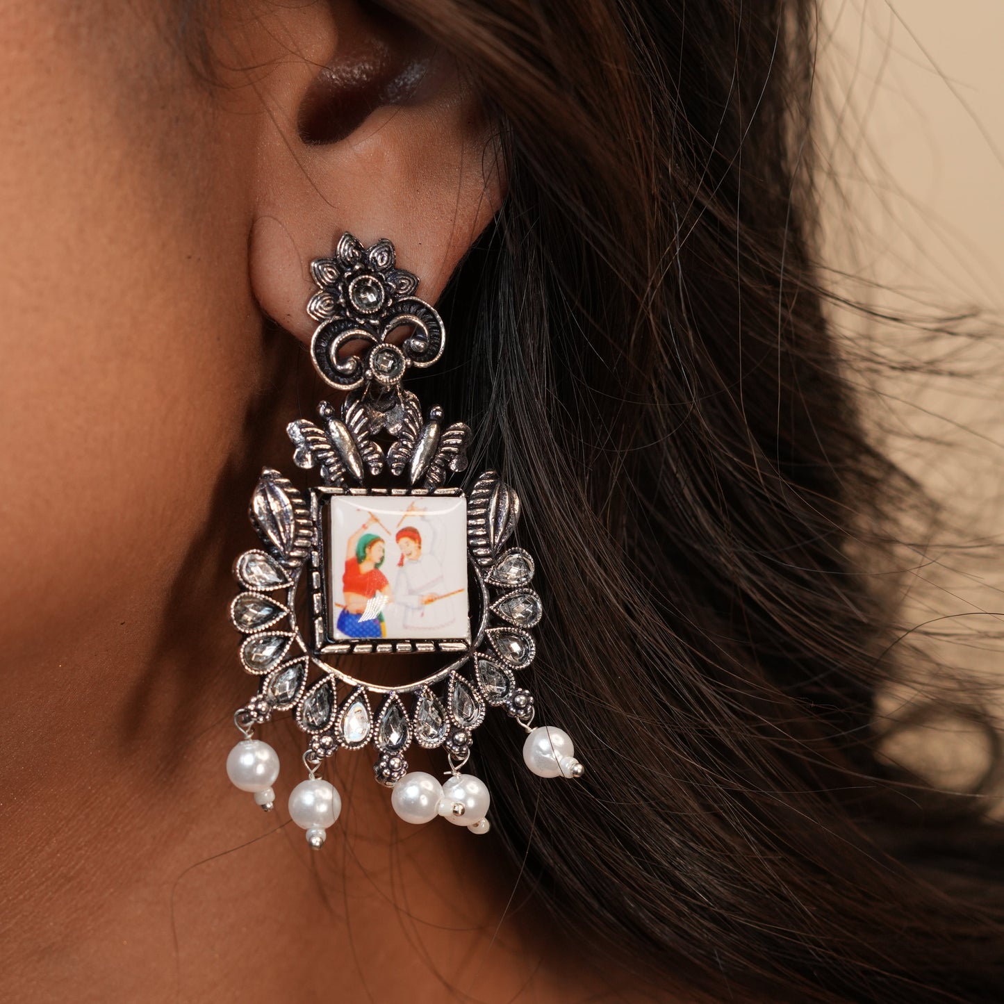 Garba Oxidize Earrings