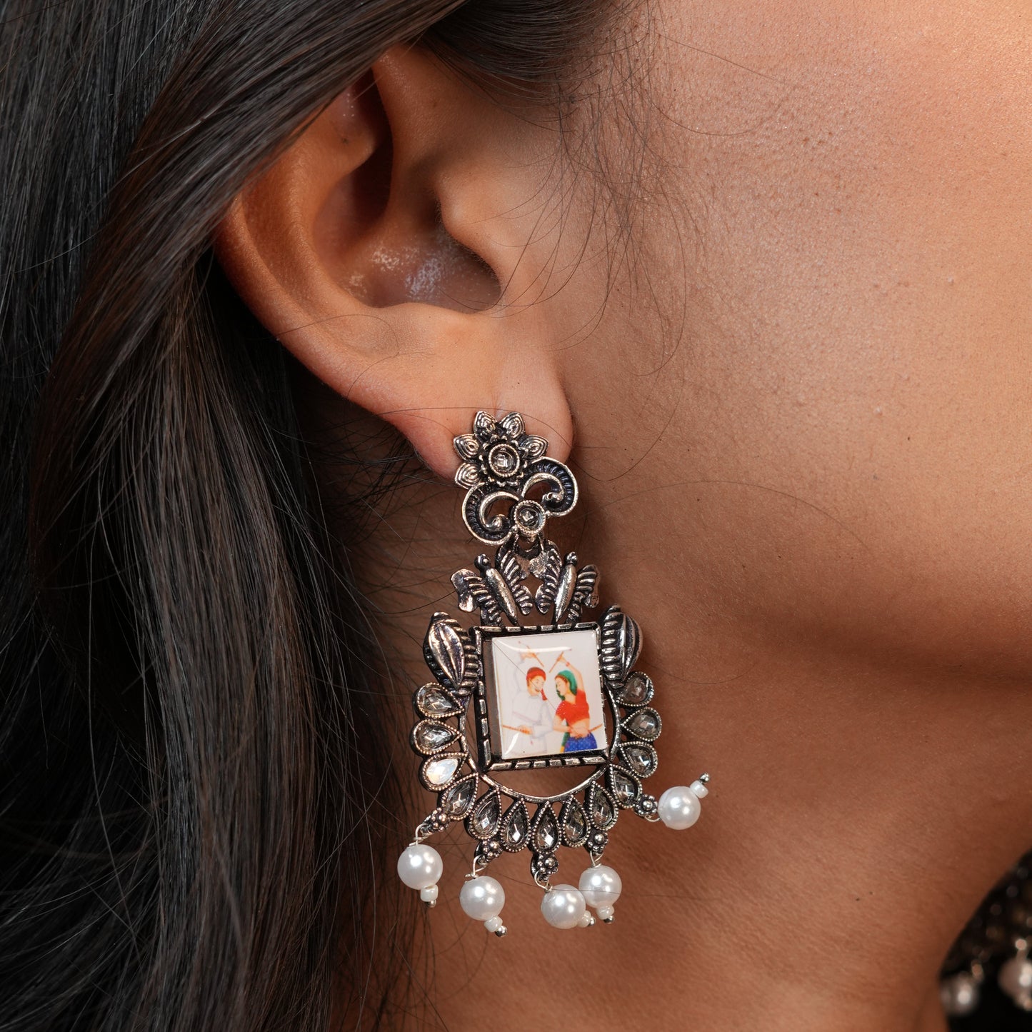 Garba Oxidize Earrings