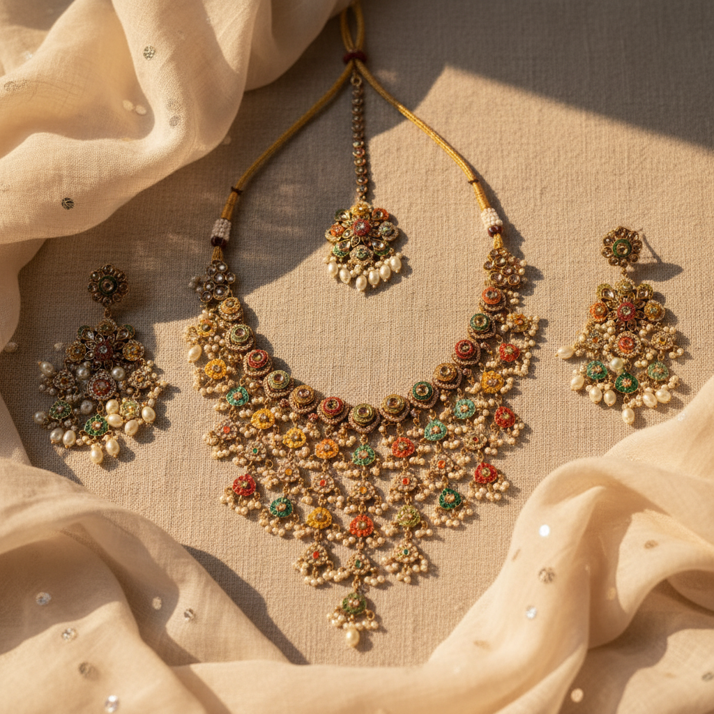 Neha Necklace with Maang-tikka