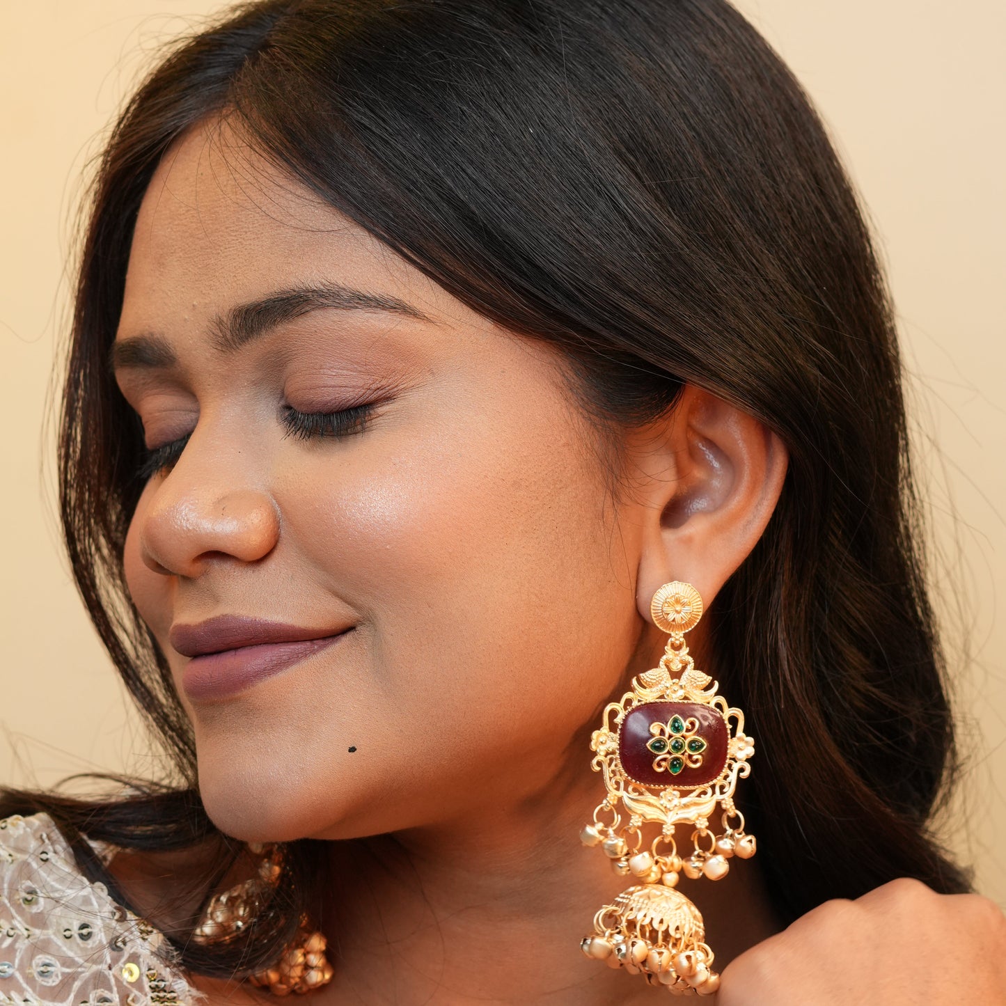 Peacock Kashmiri Earrings