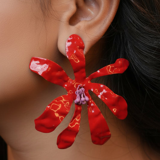 Roselle korean Earrings
