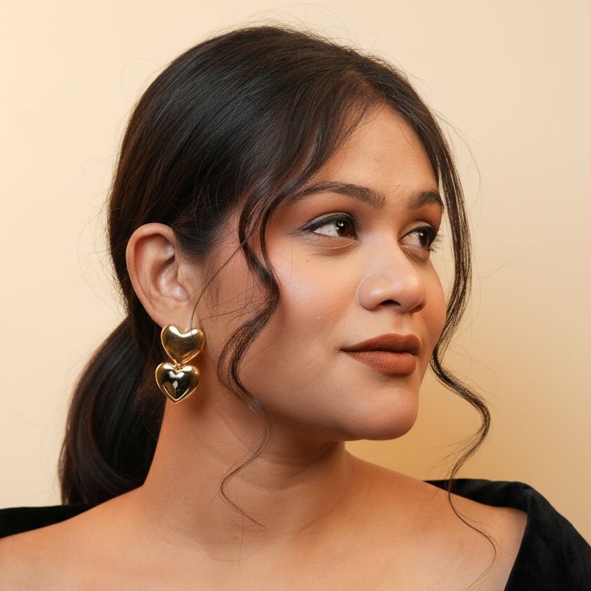 Sweet Heart Anti-tarnish Earrings