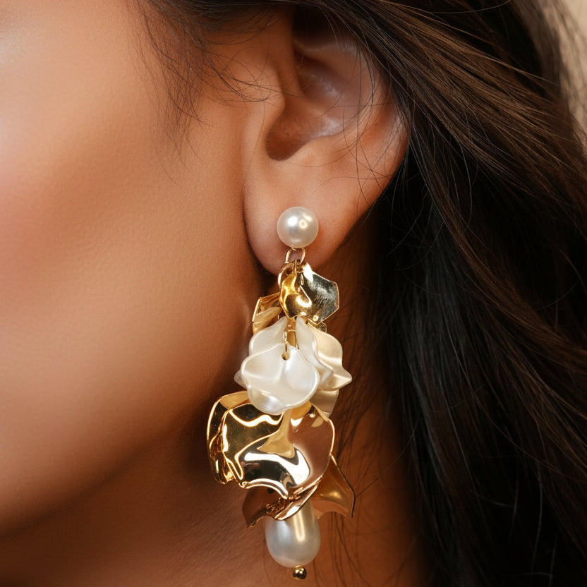Floral Anti-tarnish Earrings
