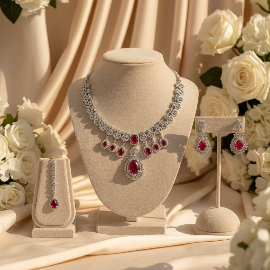 Diva AD Necklace (Red)