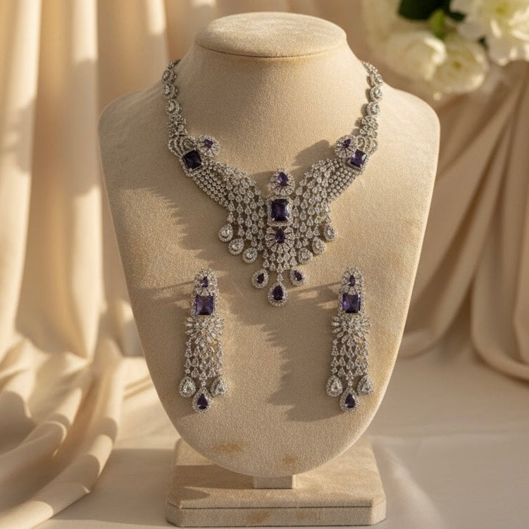 Ocean Mist AD Necklace Purple)