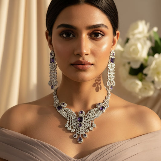 Ocean Mist AD Necklace Purple)