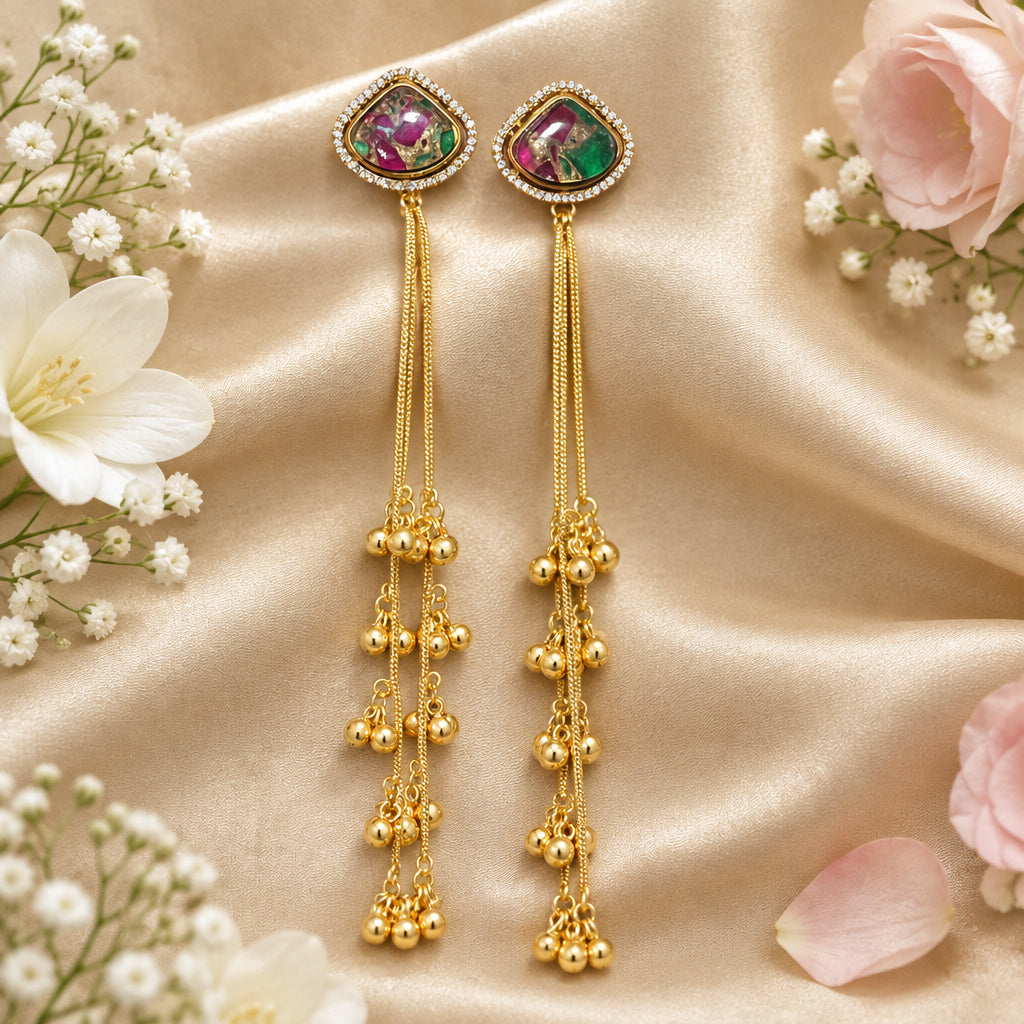 Nandani Kashmiri Earrings (Multi Colour)