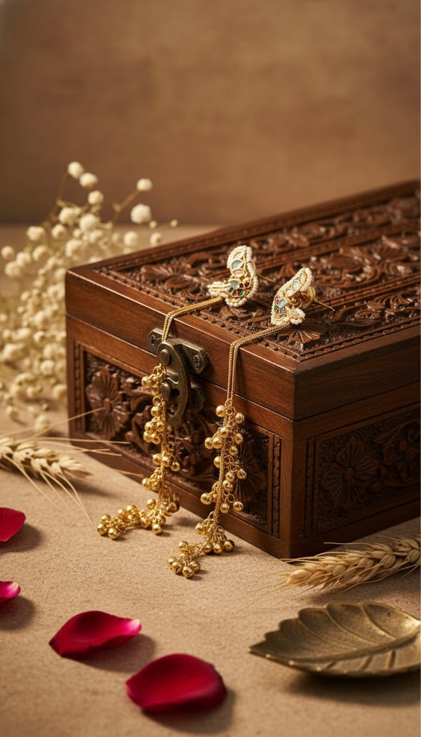 Charvi Kashmiri Earrings (Multi-Colour)