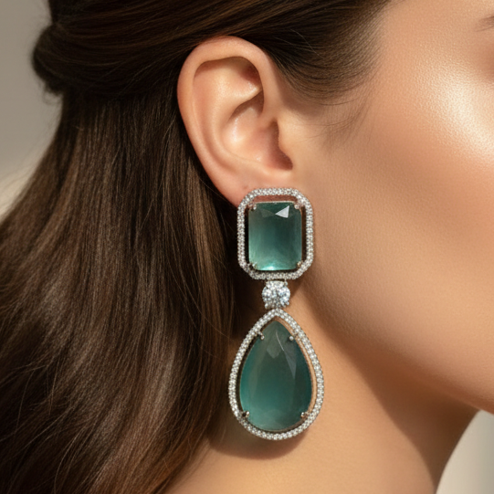 Frost AD Earrings (Mint Green)