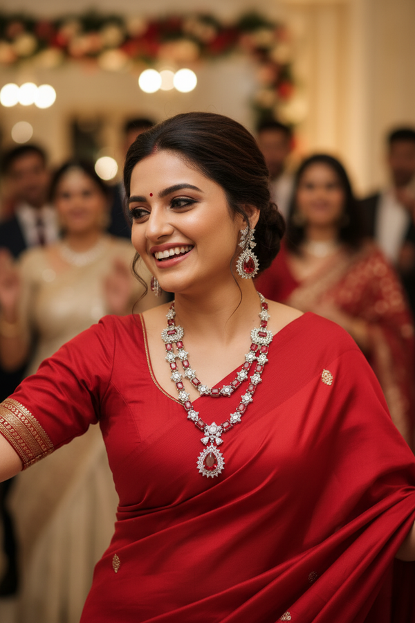 Regal Tier AD Necklace (Red)