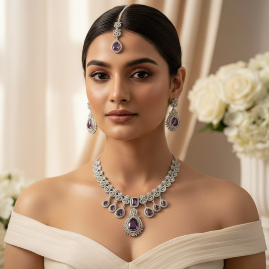 Diva AD Necklace (Purple)