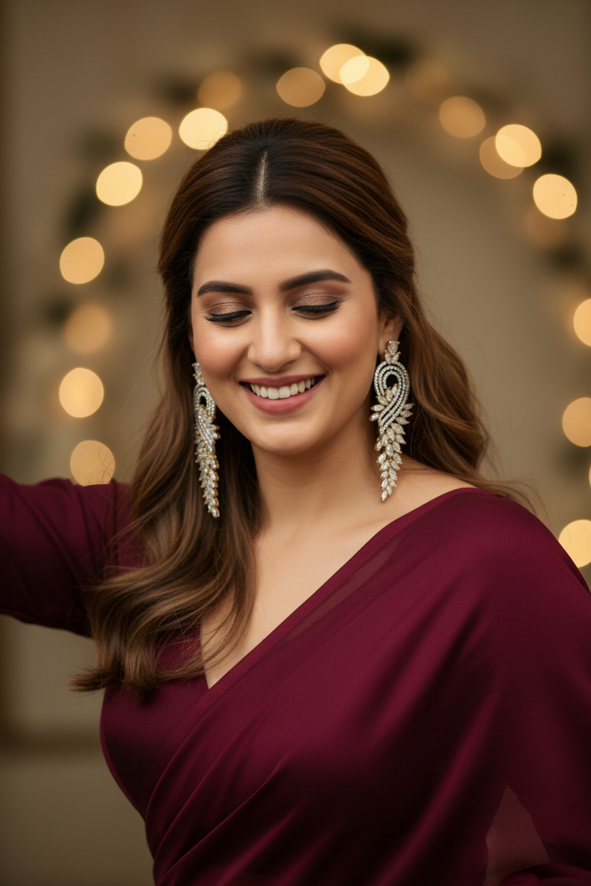 Lusture AD Earrings (Golden)