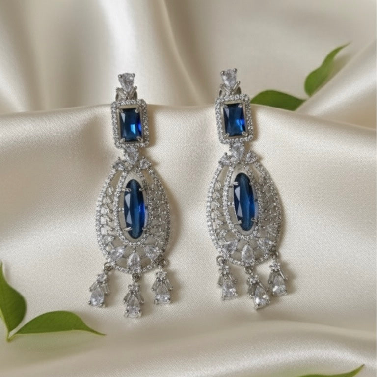 Blue Mirage AD Earrings