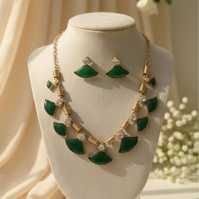 Green Charm AD Necklace