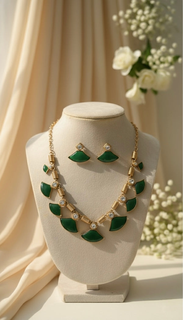 Green Charm AD Necklace