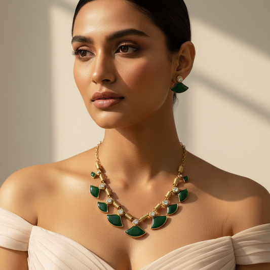 Green Charm AD Necklace
