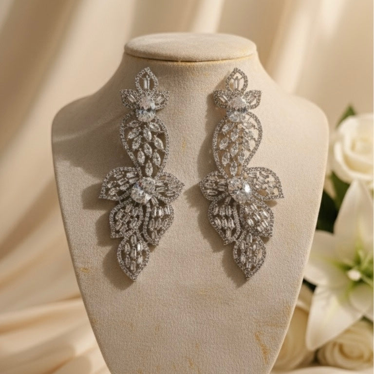 Zyra AD Earrings (Silver)