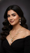 Adira Kundan Necklace (Peach)