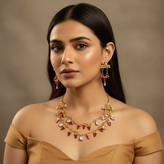 Ruby AD Necklace(Pink)