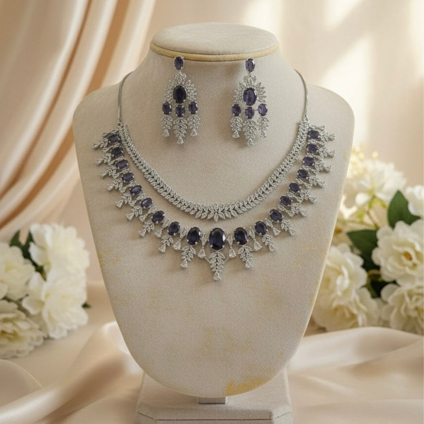 Lustre AD Necklace (Purple)
