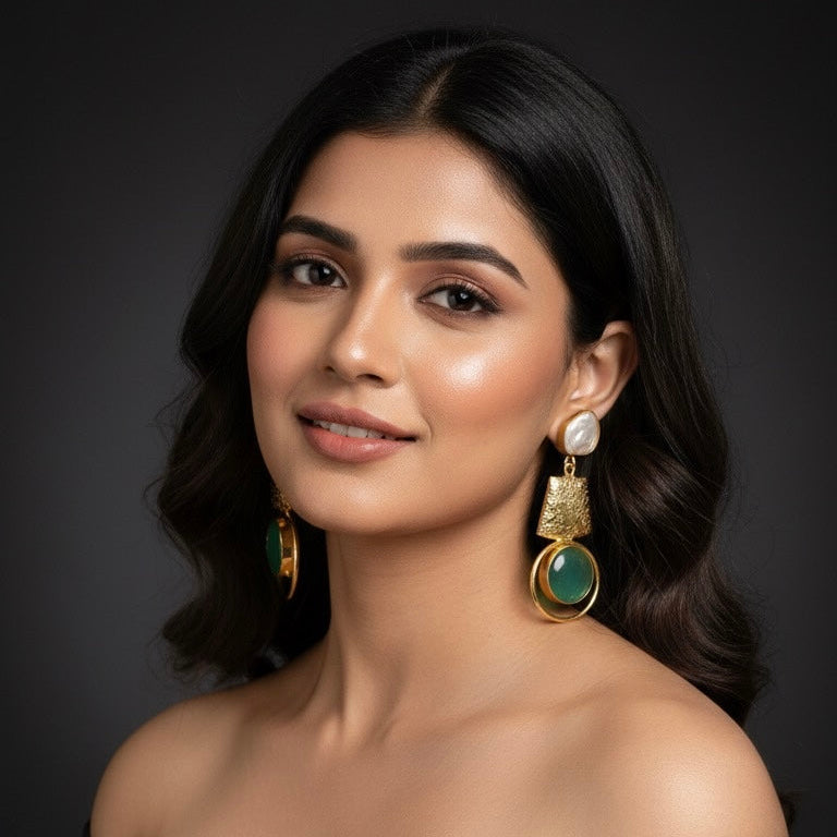 Lara Earrings (Sea Blue)