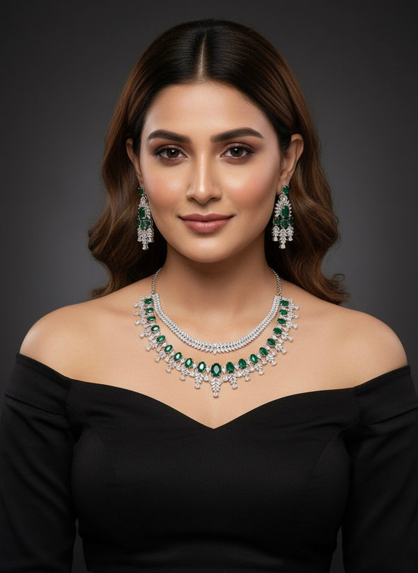 Lustre AD Necklace (Green)