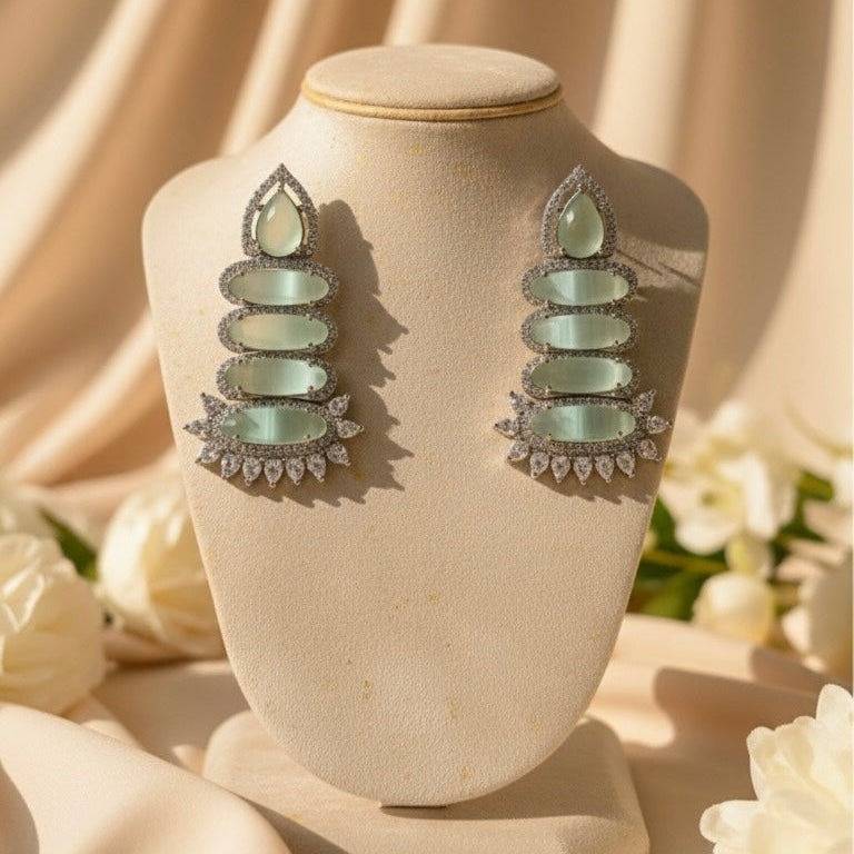Spark AD Earrings (Mint Green)