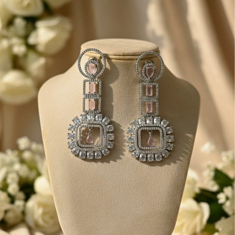 Diva AD Earrings (Pink)