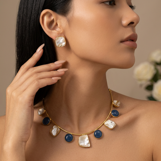 Eira Hasli Necklace (Blue)