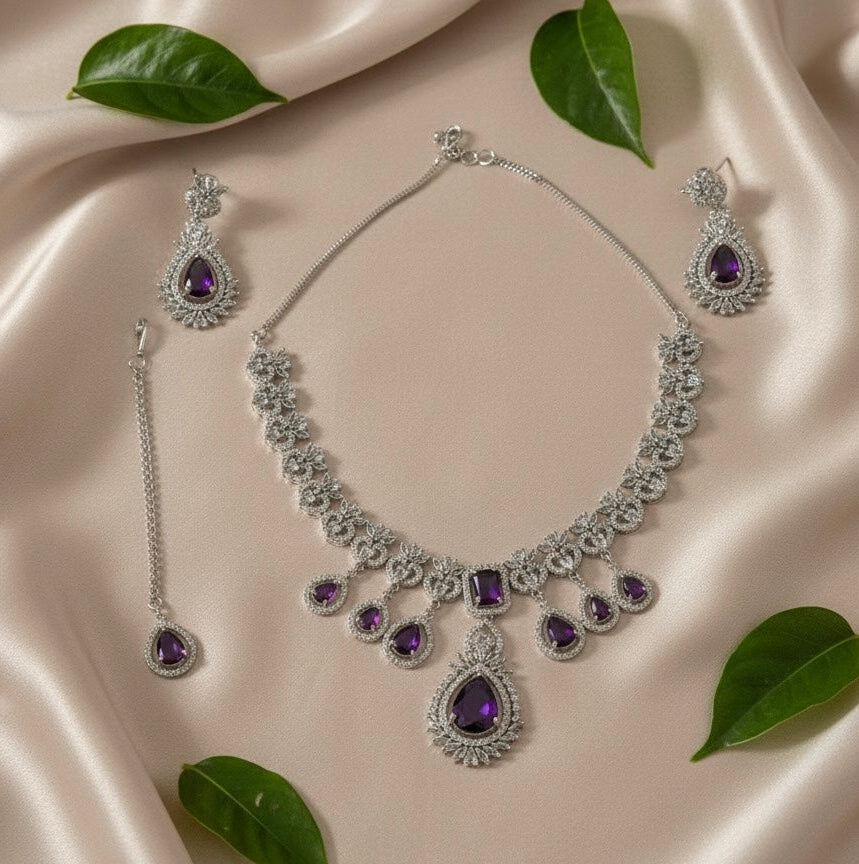 Diva AD Necklace (Purple)
