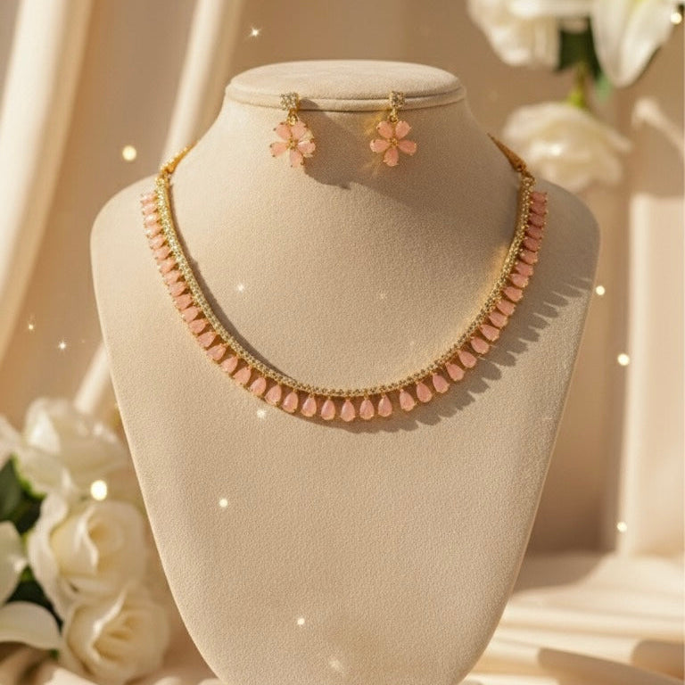 Myra AD Necklace (Peach)