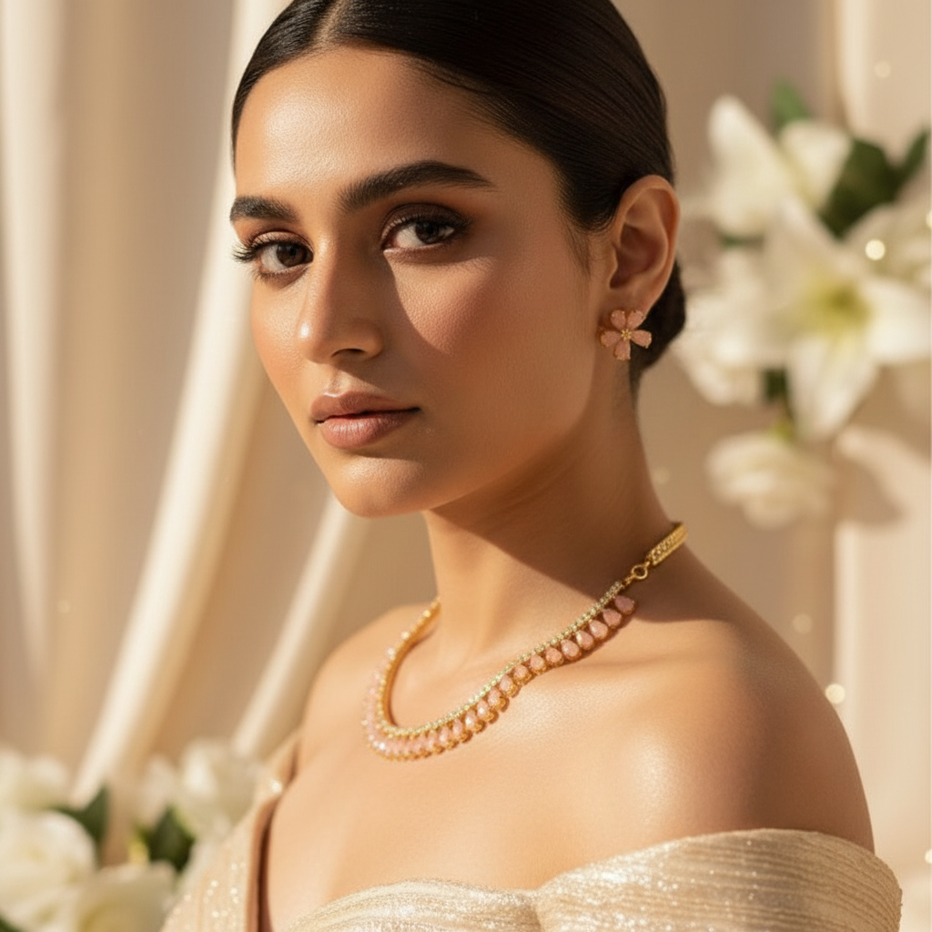 Myra AD Necklace (Peach)