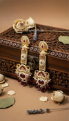 Noori Kashmiri Earrings (Wine)