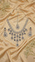 Royal Bloosom AD Necklace (Blue)