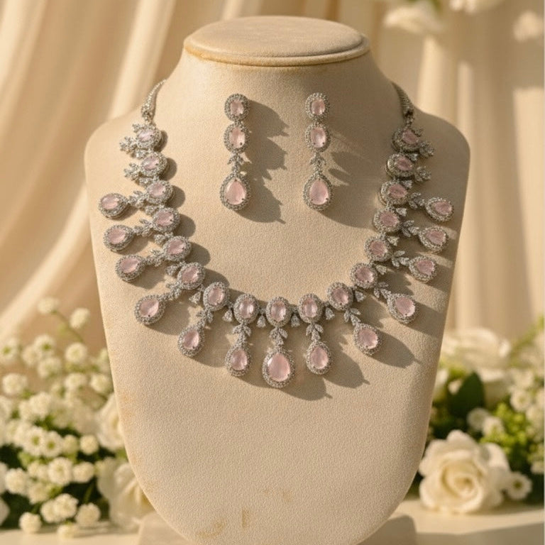 Shimmer AD Necklace (Pink)
