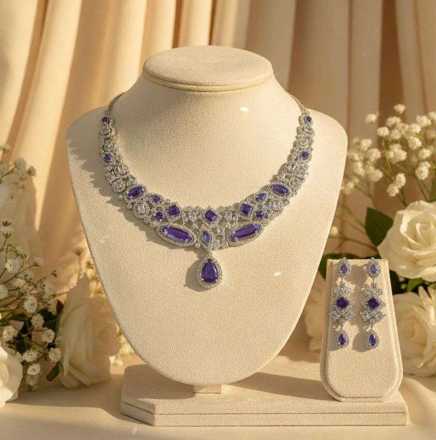 Mira AD Necklace (Purple)