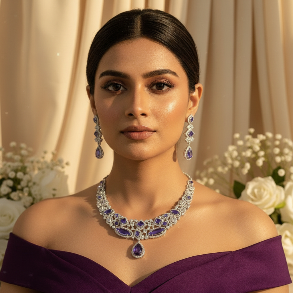 Mira AD Necklace (Purple)