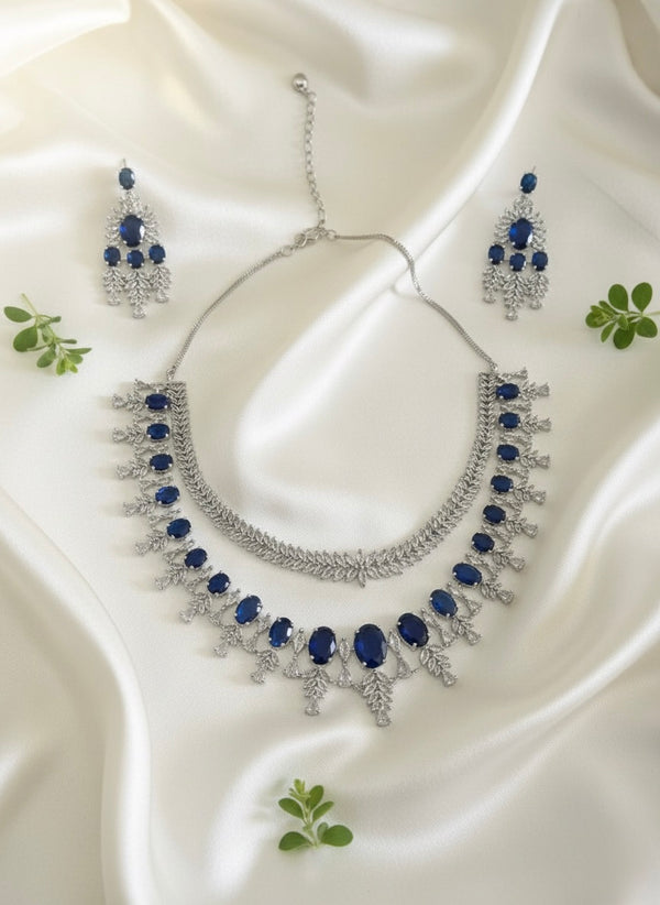 Lustre AD Necklace (Blue)