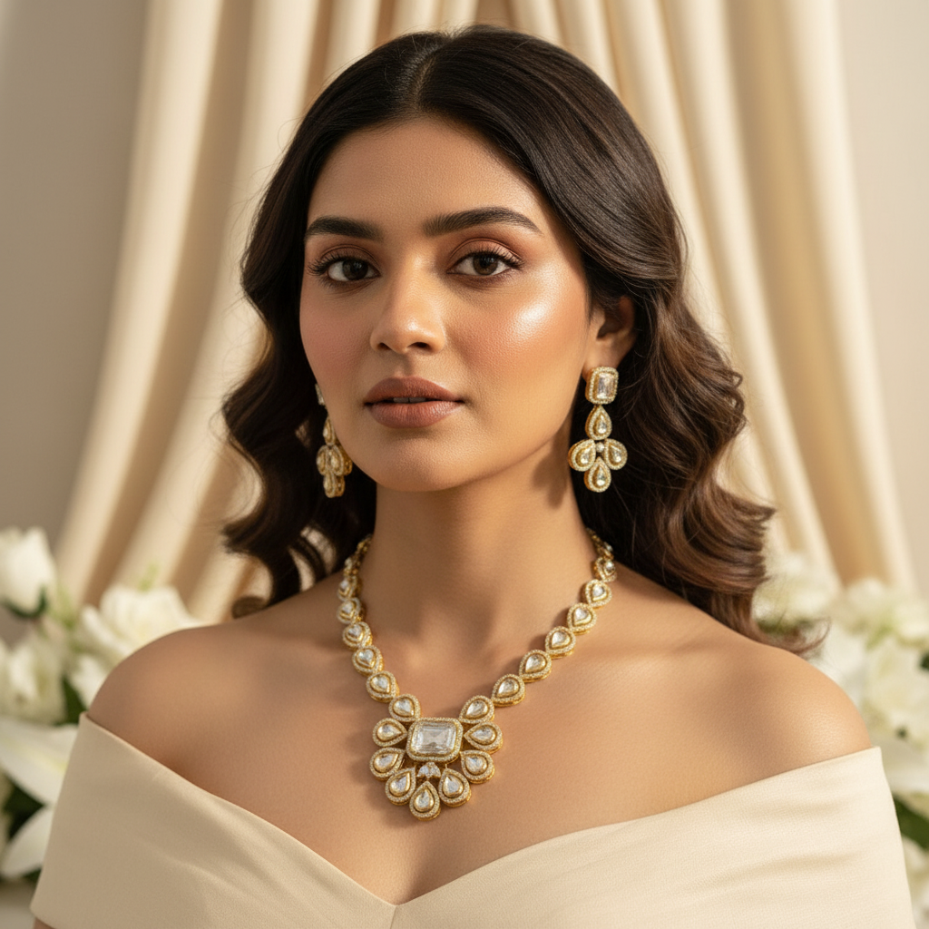 Vira Kundan Necklace (Golden)