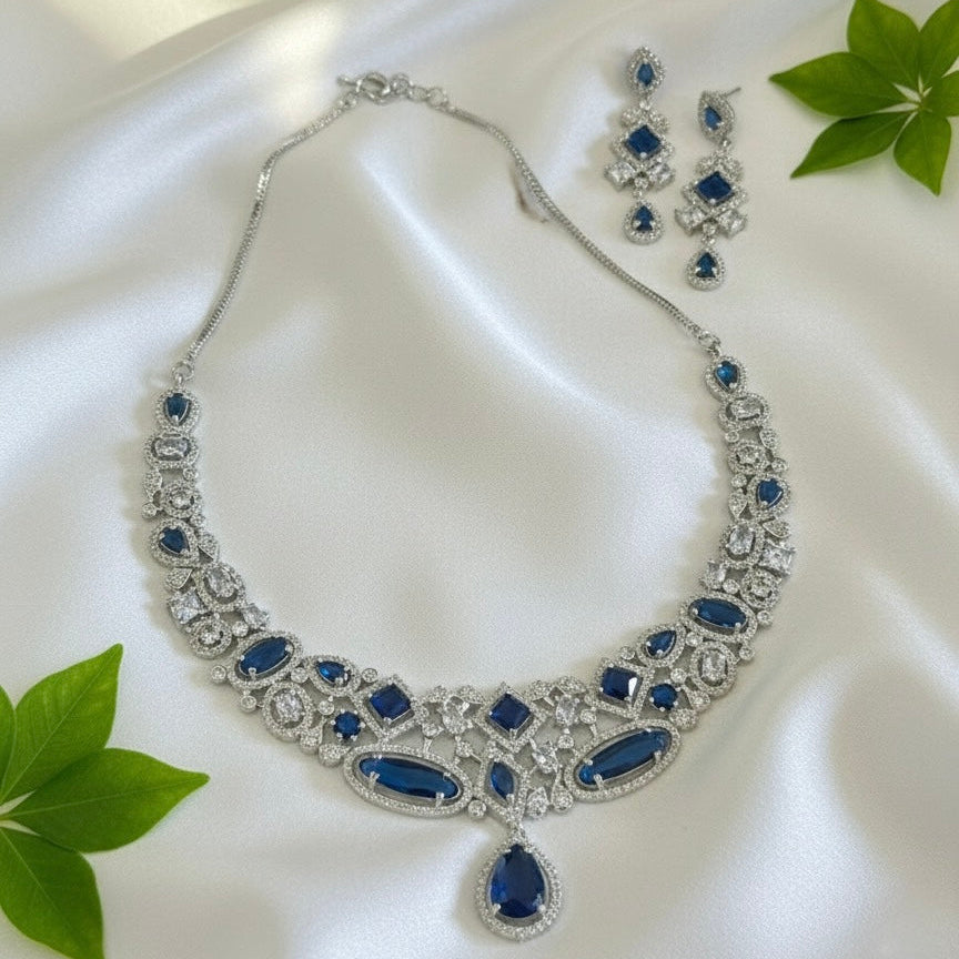 Mira AD Necklace (Blue)