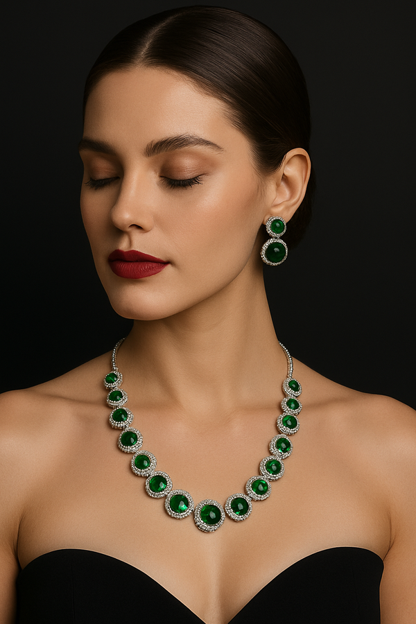 Royale Glow AD Necklace (Green)