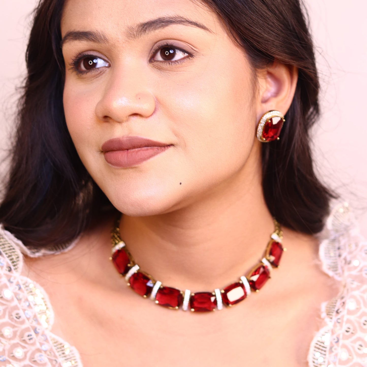 Royal Edge AD Necklace (Red)