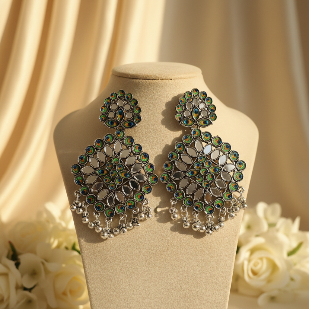 Mayuri Oxidize Earrings
