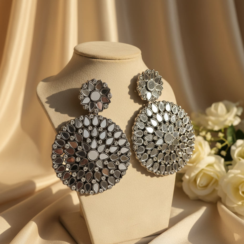Myra Oxidize Earrings